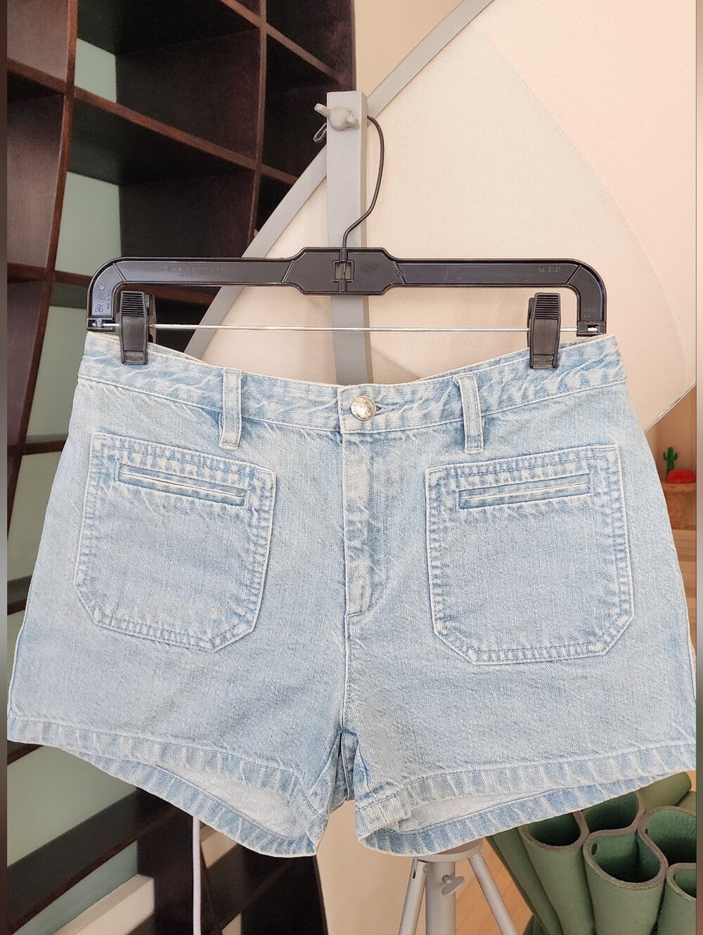 A.P.C. Light Blue Rome Denim Jean Shorts Size S - Picture 2 of 10